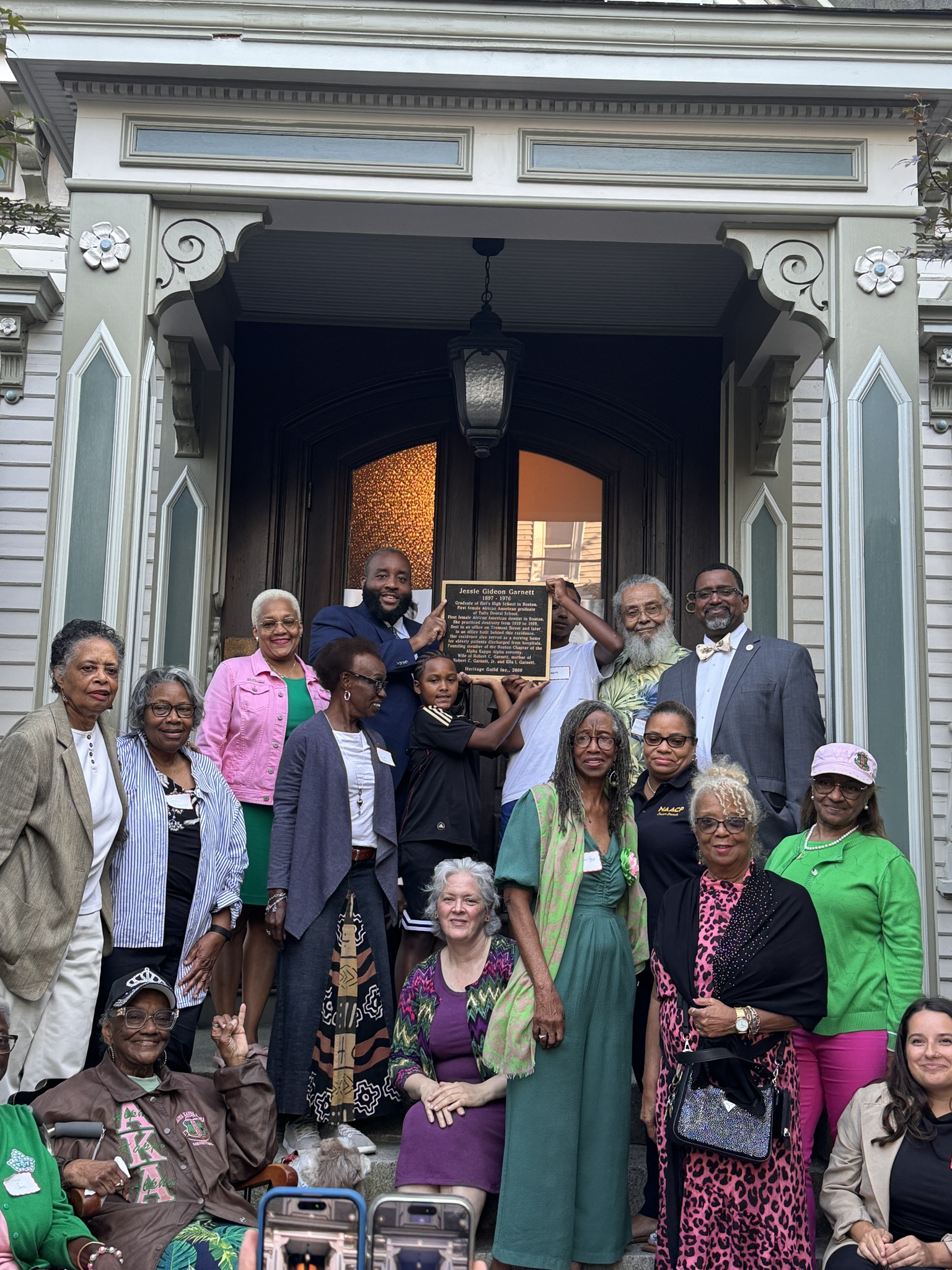 Chris Worrell at historical marker ceremony