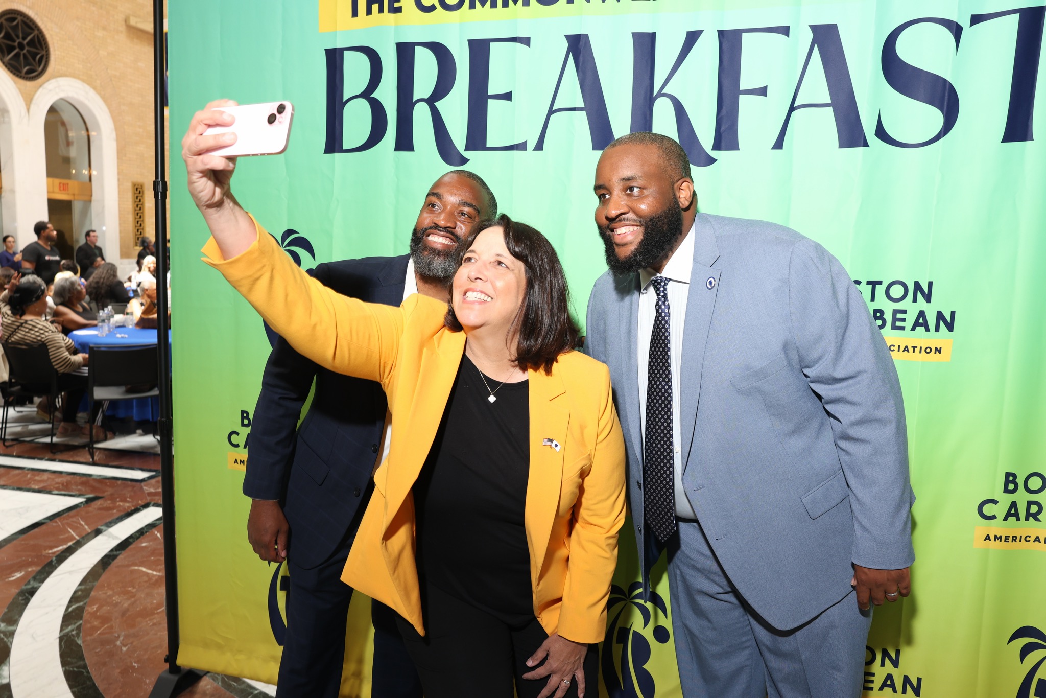 Chris Worrell at Commonwealth Caribbean Breakfast with Governor
